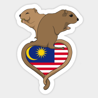 Gerbil Malaysia (dark) Sticker